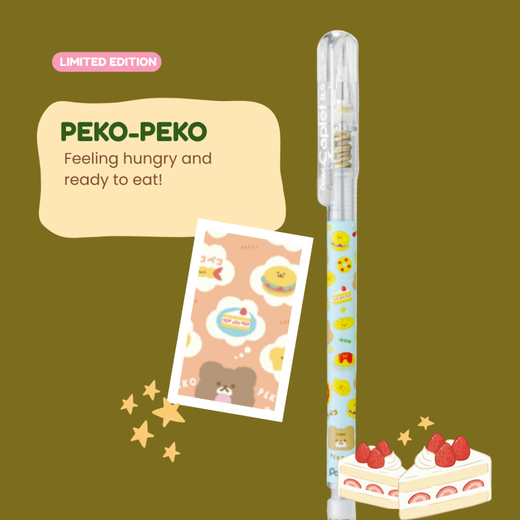 [LIMITED EDITION] Pentel Caplet Mechanical Pencil, 0.5MM | 6 Designs | portable cap | soft, and smooth hi-polymer eraser