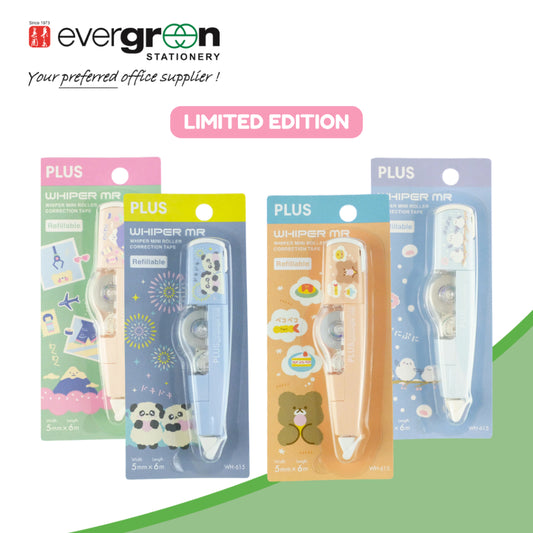 [LIMITED EDITION] PLUS MR Correction Tape Kawaii9 Waku-Waku/ Puni-Puni/ Peko-Peko/ Doki-Doki | Lighter and Smoother