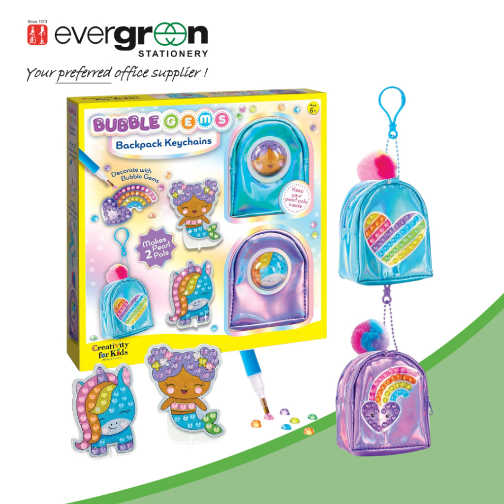 Faber Castell Bubble Gems Backpack Keychain |Accessories|DIY Kit|Craft Set|