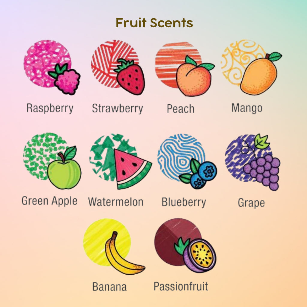 Faber Castell Fruit Scent Coloring Set | Scented Markers | Scented Pencils | A4 Coloring book | Interactive feature