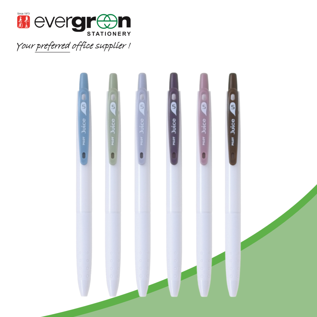 Pilot Juice Ash 0.5mm | Pigment gel ink | 6 Colors