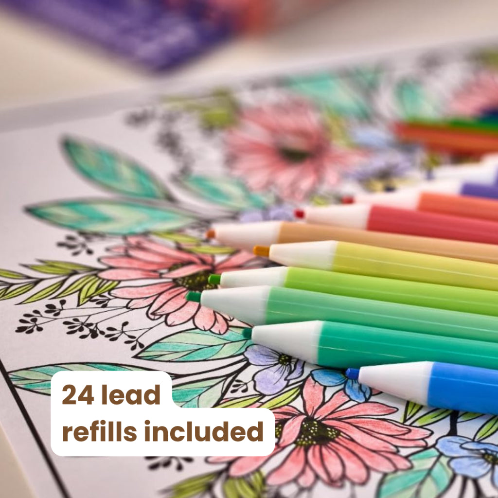 Crayola Clicks Colored Pencils 2.0mm lead | Classics | Neon | Pastels | Colored lead refills included |