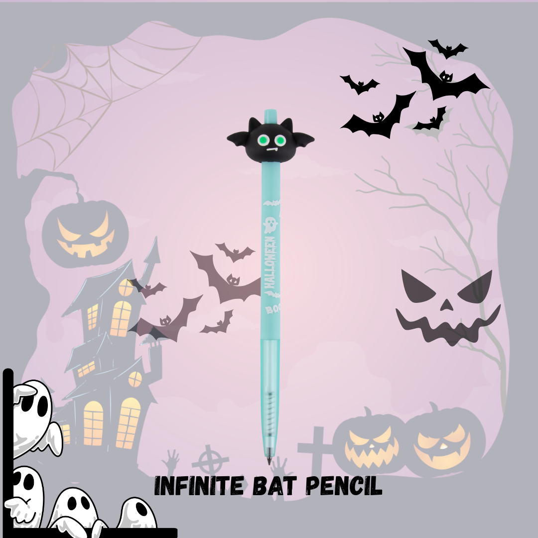 APLI Halloween Themed Infinite Pencils | Ghost, Bat & Pumpkin